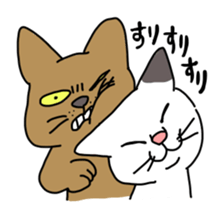 Funny Face Cats Sticker sticker #10317329