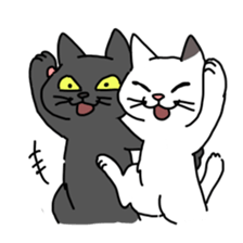 Funny Face Cats Sticker sticker #10317335