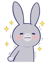 Lovey-dovey rabbit Gray rabbit ver 2 sticker #10317629