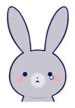 Lovey-dovey rabbit Gray rabbit ver 2 sticker #10317651
