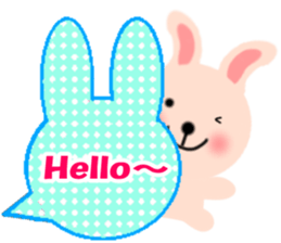 Balloon and the message of the Rabbit sticker #10317745