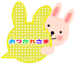 Balloon and the message of the Rabbit sticker #10317749