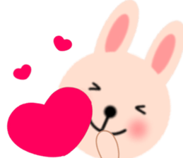 Balloon and the message of the Rabbit sticker #10317758