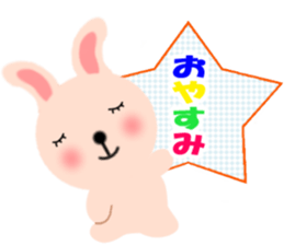 Balloon and the message of the Rabbit sticker #10317760