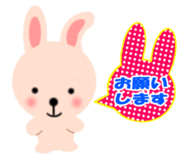 Balloon and the message of the Rabbit sticker #10317762