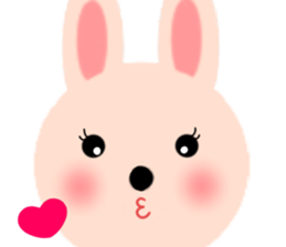 Balloon and the message of the Rabbit sticker #10317765