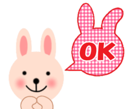 Balloon and the message of the Rabbit sticker #10317766