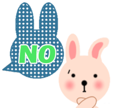 Balloon and the message of the Rabbit sticker #10317767