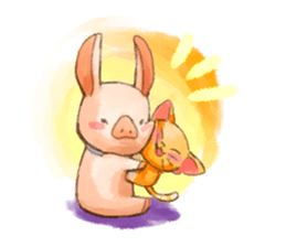 NonNon of the piglet 02 sticker #10317797