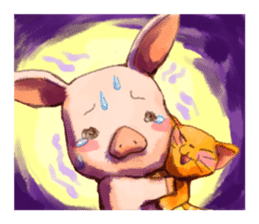 NonNon of the piglet 02 sticker #10317802