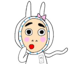 Mei of the rabbit & Chi of the cat sticker #10318065