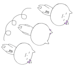 Mei of the rabbit & Chi of the cat sticker #10318069