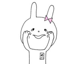 Mei of the rabbit & Chi of the cat sticker #10318086