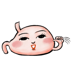 Stomach style sticker #10318443