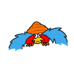 Hermit crab-kun sticker #10318903