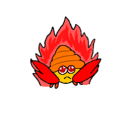 Hermit crab-kun sticker #10318905