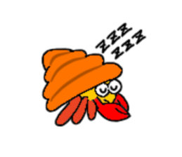 Hermit crab-kun sticker #10318914