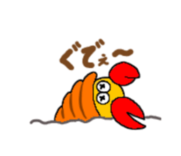 Hermit crab-kun sticker #10318916