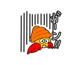 Hermit crab-kun sticker #10318921