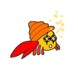 Hermit crab-kun sticker #10318925