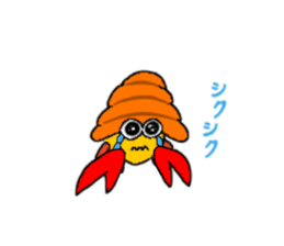 Hermit crab-kun sticker #10318926