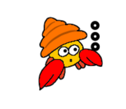 Hermit crab-kun sticker #10318927