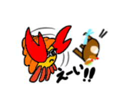 Hermit crab-kun sticker #10318930