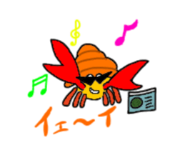 Hermit crab-kun sticker #10318931