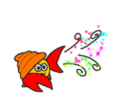 Hermit crab-kun sticker #10318934