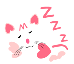 Heart-shaped cat Sticker03 sticker #10319002