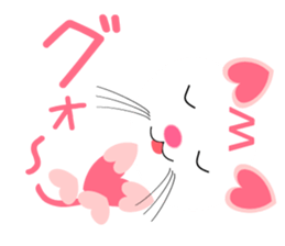 Heart-shaped cat Sticker03 sticker #10319011