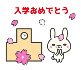 Flowers bloom spring rabbit stickers sticker #10319634