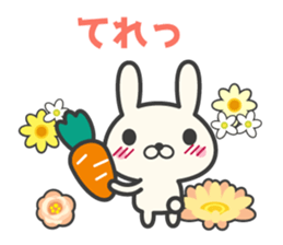 Flowers bloom spring rabbit stickers sticker #10319640