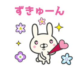 Flowers bloom spring rabbit stickers sticker #10319641