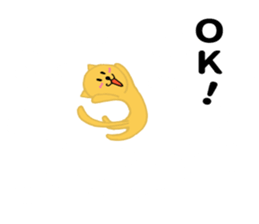 A cat flies in the sky sticker #10319886