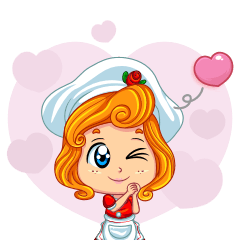 Cheerful Girl! Cute Emot