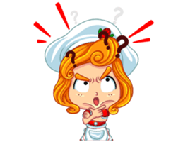 Cheerful Girl! Cute Emot sticker #10319900