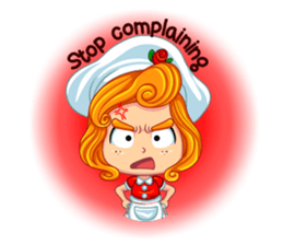 Cheerful Girl! Cute Emot sticker #10319927