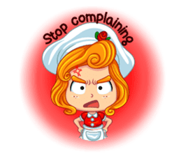 Cheerful Girl! Cute Emot sticker #10319927