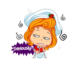 Cheerful Girl! Cute Emot sticker #10319932