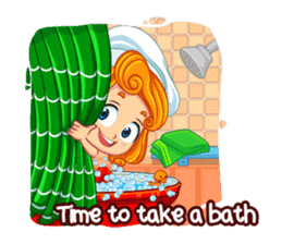 Cheerful Girl! Cute Emot sticker #10319935