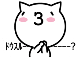It is an emoticon cat from a balloon sticker #10320223