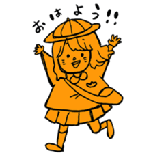 orange misa-chan sticker #10320418