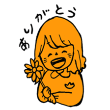 orange misa-chan sticker #10320421
