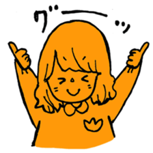 orange misa-chan sticker #10320422