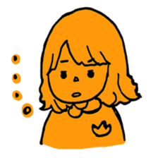 orange misa-chan sticker #10320424
