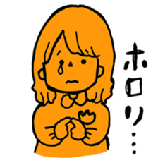 orange misa-chan sticker #10320425