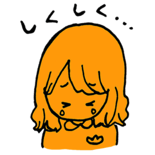 orange misa-chan sticker #10320426