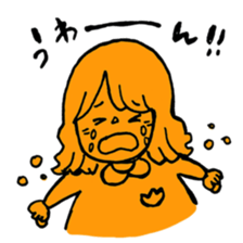orange misa-chan sticker #10320427