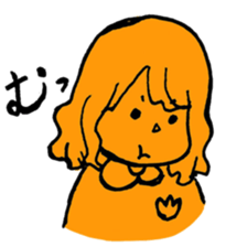 orange misa-chan sticker #10320428